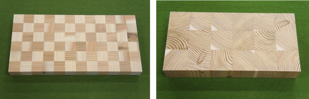 図２　ブロックサイズと配列の仕方の影響を調べるための試験体